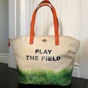 Kate Spade "Play the Field" Canvas Tote